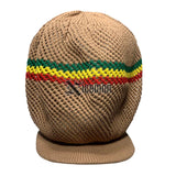 Fishnet Mesh Nattydread Rasta Cap Hat Roots Reggae Rockers Africa Jamaica L/XL