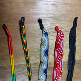 Mix Lot Of 5 Boho Jamaica Rasta Style String Tie Band Bracelet Wrist Cuff SZ FIT