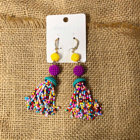 Womens Empress Dangle Large Abtract Balls Earrings Earring Multi-Color LG