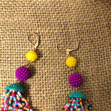Womens Empress Dangle Large Abtract Balls Earrings Earring Multi-Color LG
