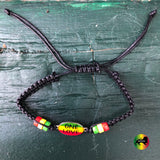 Jamaica One Love Braided Bracelet Reggae Bracelets Conscious Goods 1 SZ FIT