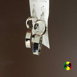 Empress Royalty Chrome Fashion Jewery Earrings Roots Reggae One Love Jamaica NEW