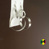Empress Royalty Chrome Fashion Jewery Earrings Roots Reggae One Love Jamaica NEW