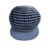 Angora Wool Newsboy Hat Women Fuzzy Winter Baker Boy Cap Y2K Soft Fleece Cabbie