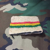Jute Wallet Purse Rasta Jamaica Roots Vibebration Irie Hippie Marley Reggae 5"