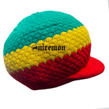 Jamaica Cap Hat Reggae Rasta Crown Dreadlocks Roots Selassie Africa Marley M/L
