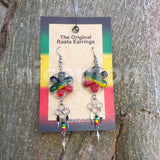 Jamaica Rasta Rastafari Empress Irie Earring One Love Marley Reggae Jamaica NEW