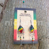 Jamaica Rasta Rastafari Empress Irie Earring One Love Marley Reggae Jamaica NEW