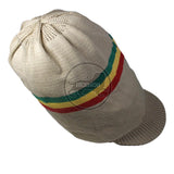 Deep Crown Rasta Peak Hat Cap Marley Jamaica Rastafari Reggae Rastafashion L/XL