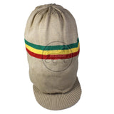 Deep Crown Rasta Peak Hat Cap Marley Jamaica Rastafari Reggae Rastafashion L/XL