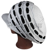 Rasta Hat Peak Slouchy Crown Marley Reggae Jamaica Cool Running Unisex Irie L/XL