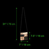 Burlap Passport String Shoulder Bag Reggae Bags Rasta Style Marley Hippie IRIE