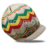 Rasta Hat Cap Slouchy Crown Marley Reggae Jamaica Cool Runnings 100% Cotton L/XL