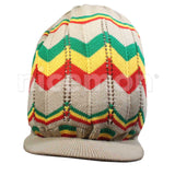 Rasta Hat Cap Slouchy Crown Marley Reggae Jamaica Cool Runnings 100% Cotton L/XL