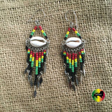 Jamaica Rasta Rastafari Empress Irie Earring One Love Marley Reggae Jamaica NEW