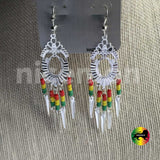 Jamaica Rasta Irie Earrings Marley Reggae Earrings Rastafari Jamaican Style NEW