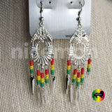 Jamaica Rasta Irie Earrings Marley Reggae Earrings Rastafari Jamaican Style NEW