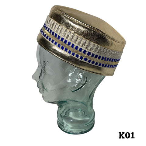 Kufi Skull Skully Cap North Western Africa African Cap Hat Kufi Leather KUFI