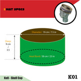 Kufi Skull Skully Cap North Western Africa African Cap Hat Kufi Leather KUFI