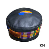 Kufi Skull Skully Cap North Western Africa African Cap Hat Kufi Leather KUFI