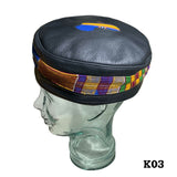 Kufi Skull Skully Cap North Western Africa African Cap Hat Kufi Leather KUFI