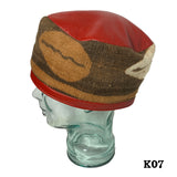 Kufi Skull Skully Cap North Western Africa African Cap Hat Kufi Leather KUFI