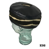 Kufi Skull Skully Cap North Western Africa African Cap Hat Kufi Leather KUFI