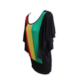 Rasta Empress Dress Top Kimono Rasta Colors Jamaica Bahamas Hawaii Reggae RGY