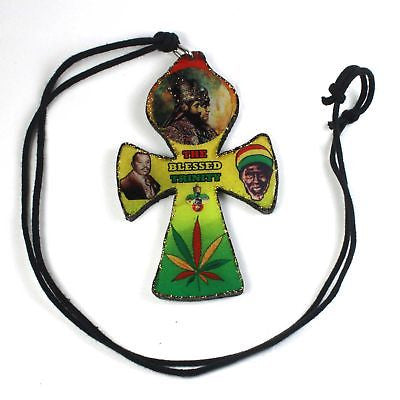 Selassie Rastafari Rasta One Love Marley Necklace Irie Jah Love One Love 26"