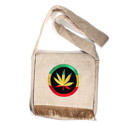 Hippie Hemp Boho Rastafari Jamaica Rasta Shoulder Bag Reggae Marley Hawaii IRIE