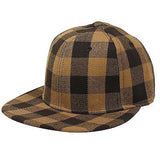 Hip Hop Hiphop Urban Wear Cap Hat Baseball Gangster Brown Checker Cap FITTED