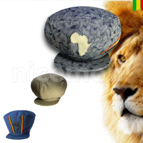 Rasta Hat Cap Selassie Africa Jah Rastafari Reggae Jamaica Negus HANDMADE