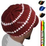 Reggae Jamaica Dreadlocks Rasta Hat Cap Marley Crown Selassie Hats Africa L/XL