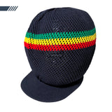 Fishnet Mesh Nattydread Rasta Cap Hat Roots Reggae Rockers Africa Jamaica L/XL
