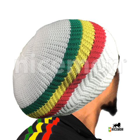 Rasta Dread Dreadlocks Tams Hat Beret Hippie Cap Reggae Marley Jamaica M/L Fit