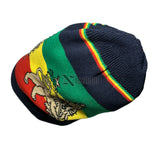 Lion Of Judah Rasta Rastafari Tam Hat Cap Reggae Jamaica Marley Africa Lion XL