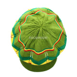 Rasta Hat Cap Slouchy Crown Marley Reggae Jamaica Cool Runnings 100% Cotton L/XL