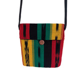 Handmade Rasta Style Passport String Bag - Reggae Peace & Love Small Neck Pouch