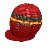 Fishnet Mesh Nattydread Rasta Cap Hat Roots Reggae Rockers Africa Jamaica L/XL
