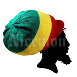 Deep Crown Rasta Peak Hat Cap Marley Jamaica Rastafari Reggae Rastafashion L/XL
