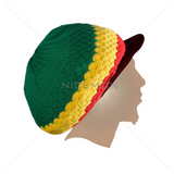 Jamaica Cap Hat Reggae Rasta Crown Dreadlocks Roots Selassie Africa Marley M/L