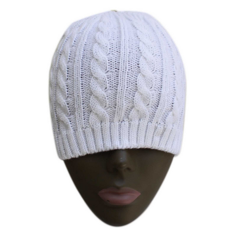 KB Ethos Skull Cap Cuffless Knit Beanie Twister Tam Cap Headwear 1 SZ fit