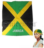 Jamaica Camouflage Jungle Weed Haiti Lion Bandana Rasta 22"x22"