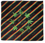 Jamaica Camouflage Jungle Weed Haiti Lion Bandana Rasta 22"x22"