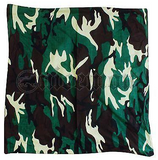 Jamaica Camouflage Jungle Weed Haiti Lion Bandana Rasta 22"x22"