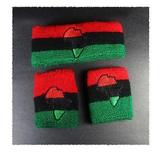 Lion Of Judah Afro Jamaica Trinidad Sweatband Wristband Reggae Africa Rastafari RASTA
