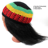 Skullcap Skull Cap Kufi Rasta Surfer Reggae Jamaica Handmade Multi-Color SM fit