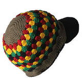 Rasta Kufi Hat Beanie Hat Cap Jah One Love Hawaii Jamaica Reggae Negril Irie S/M
