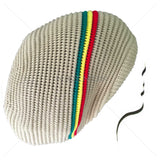 Rasta Dread Dreadlocks Tam Hat Beret 100% Cotton Cap Reggae Marley Jamaica L/XL