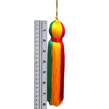 Reggae Handmade Tassel Rasta Africa Afro Jamaica Colors Treaded Large 8"